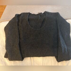 Helmet Lang Charcoal Sweater with Italian Yarn
